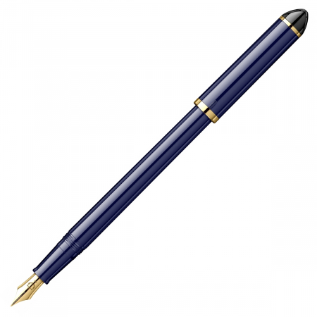 Stilouri caligrafice - Stilou caligrafic Fude de Mannen Dark Blue, Sailor