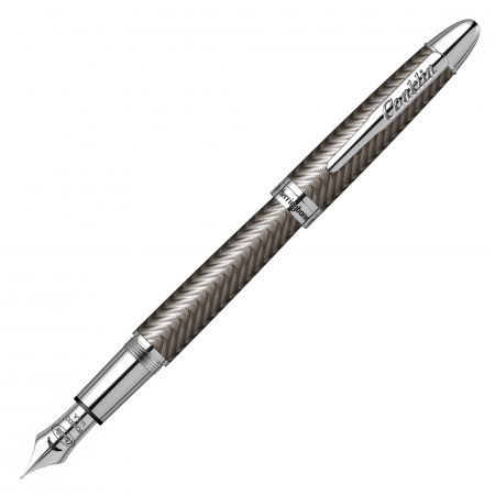 Conklin - Stilou Conklin Herringbone Gun Metal