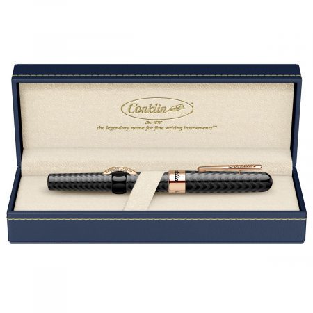 Stilou Conklin Mark Twain Crescent Filler Black Chase PGT, Conklin [10]