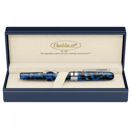 Stilou Mark Twain Crescent Filler Vintage Blue CT, Conklin  [3]