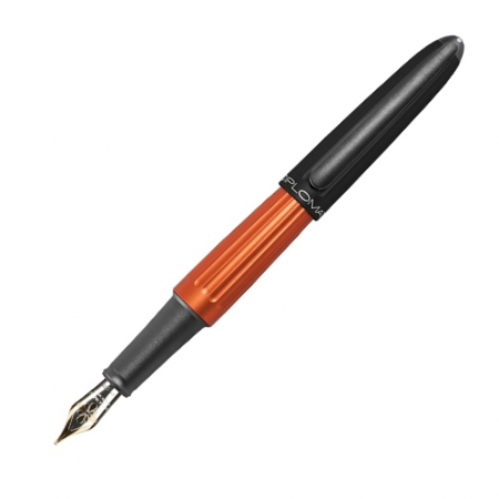 Nou! - Stilou Diplomat Aero, cu penita M, 14k, Black Orange