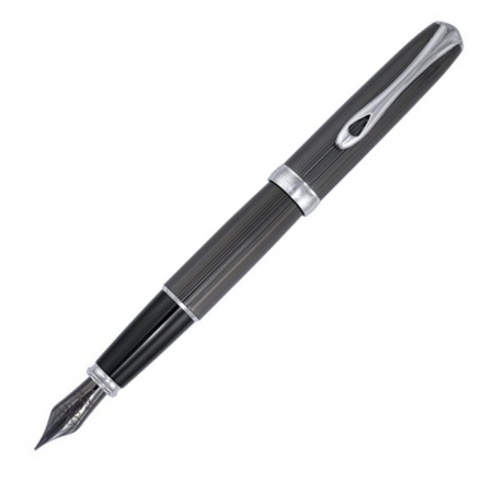 Stilouri de lux - Stilou Excellence A2 Guilloche Black Chrome, Diplomat