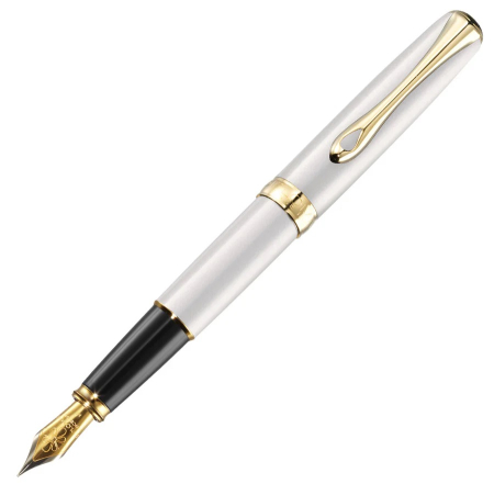 Stilouri - Stilou Excellence A2, Pearl White Gold 14kt, Diplomat