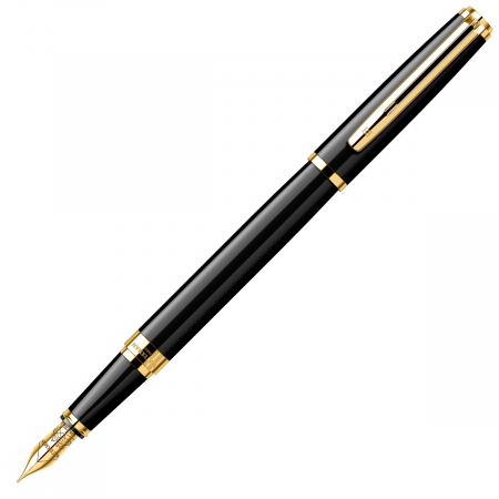 Waterman - Stilou Exception Black Laquer GT 18k, Waterman