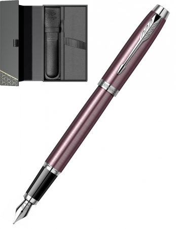 Seturi Parker IM Royal - Stilou IM Royal Light Purple CT + cutie cu Etui Black, Parker