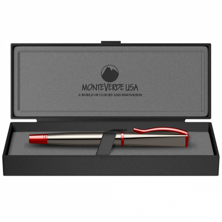 Stilou Impressa Gun Metal Red RMT, Monteverde USA [3]