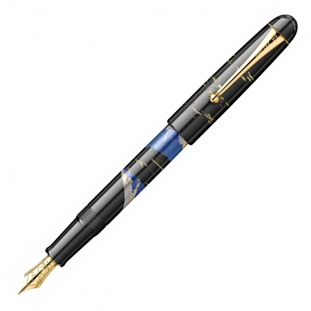 Namiki - Stilou Maki-e Mt. Fuji And Ship GT 14k, Namiki