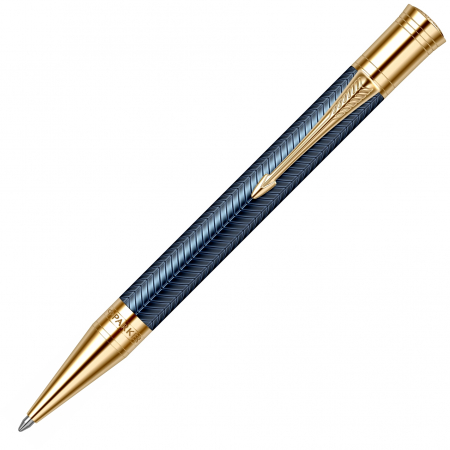 Pix Duofold Royal Prestige Blue Chevron GT, Parker