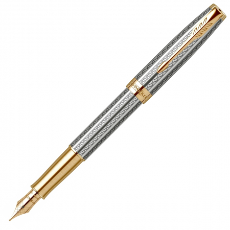 Stilouri Sonnet Royal - Stilou Parker Sonnet Royal Premium Silver Mistral GT