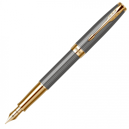 Stilouri Sonnet Royal - Stilou Sonnet Royal Chiselled Silver GT 18k, Parker