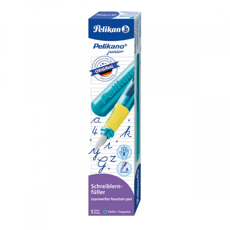 Stilouri Scolare - Stilou Pelikano Junior Turquoise Blister, Pelikan