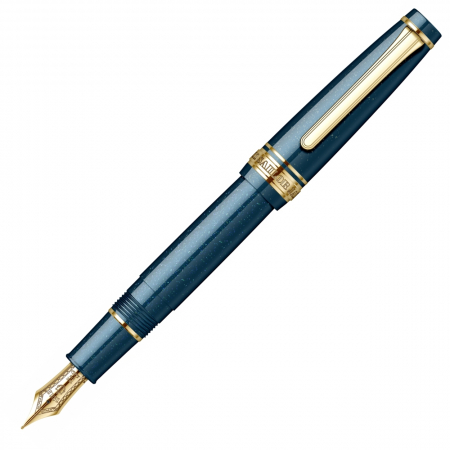 Professional Gear - Stilou Pro Gear Fairy Tale Shikiori Vega Dark Blue GT, Slim Size 14K, Sailor