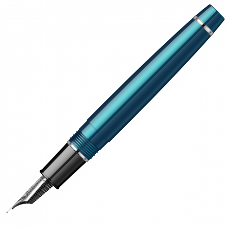 Stilou Pro Gear Slim Size Sapporo Metallic Blue RHT 14K, Sailor [7]