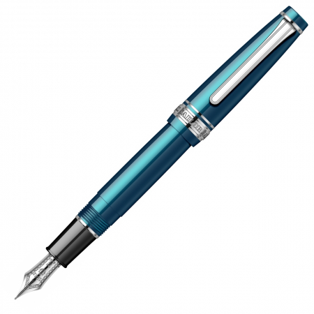 Professional Gear - Stilou Pro Gear Slim Size Sapporo Metallic Blue RHT 14K, Sailor