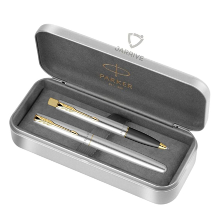 Seturi Parker Frontier - Stilou + Pix Frontier Stainless Steel GT in Cutie Metalica, Parker