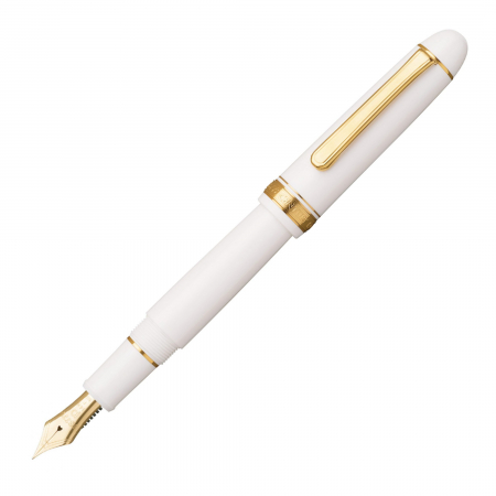 Stilouri de lux - Stilou PLATINUM #3776 CENTURY Chenonceau White 14K