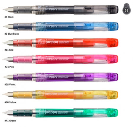 Stilou Platinum Preppy F 0.3 Galben [1]