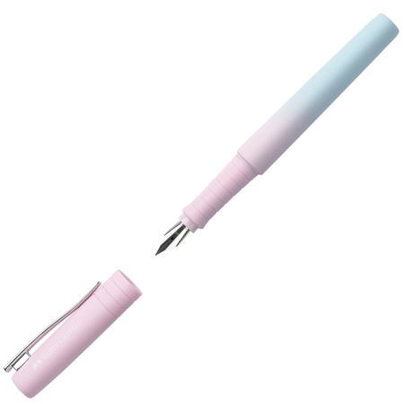 Stilouri - Stilou Poly Pen Flow Bleu-Roz, Faber-Castell