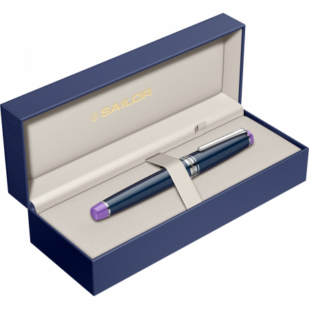Stilou Pro Gear LE Storm Over The Ocean RHT, Slim Size Black 14K, Sailor [5]