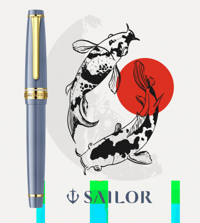 Stilou Pro Gear Seasonal Festival Koi GT, Slim Size 14K, Sailor [5]