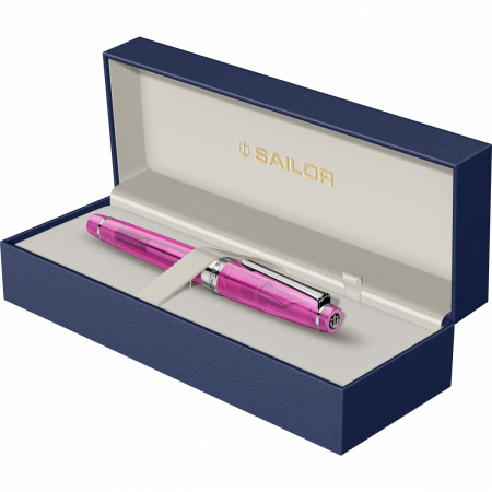Stilou Pro Gear Slim Size Transparent Pink RHT 14K Sailor [1]