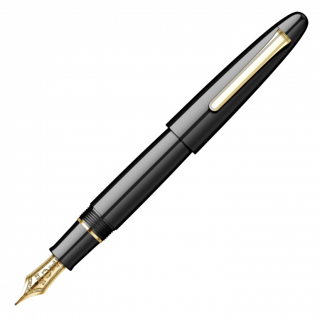 Stilouri de lux - Stilou Sailor King of Pens Ringless Ebonite Black GT King Size 21k 
