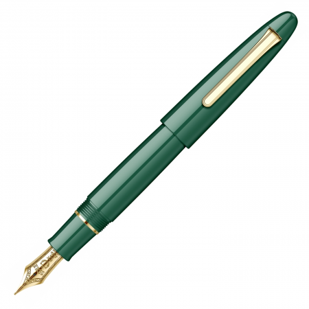 Nou! - Stilou Sailor King of Pens Ringless Urushi Green GT, King Size 21k