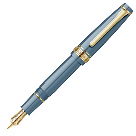 Professional Gear - Stilou Sailor Pro Gear Ayur Blue GT, Slim Mini 14K