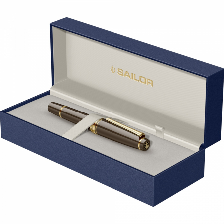 Stilou Pro Gear Puff Brown GT, Slim Mini 14K Sailor [6]
