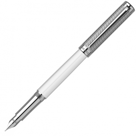 Intensity - Stilou Sheaffer Intensity White & Engraved Chrome Spiral CT