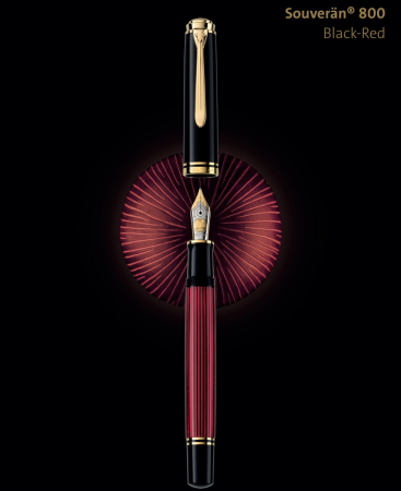 Stilou Souveran M800 Black-Red, Pelikan [11]