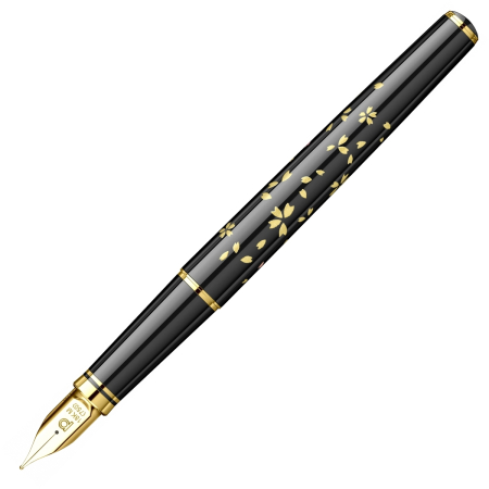 Stilou Vicoh Kanazawa Gold Leaf Swirling Petals of Cherry Blossom GT, Platinum [6]