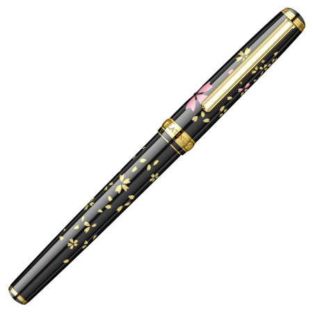 Stilou Vicoh Kanazawa Gold Leaf Swirling Petals of Cherry Blossom GT, Platinum [2]