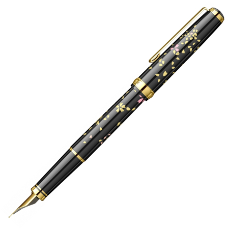Stilou Vicoh Kanazawa Gold Leaf Swirling Petals of Cherry Blossom GT, Platinum [5]