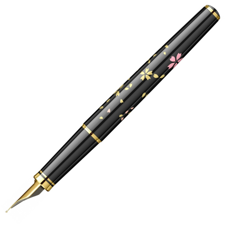 Stilou Vicoh Kanazawa Gold Leaf Swirling Petals of Cherry Blossom GT, Platinum [4]