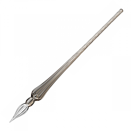 Stilouri caligrafice - Toc Caligrafic de Sticla 18 cm Round Glass Pen Black, Jacques Herbin