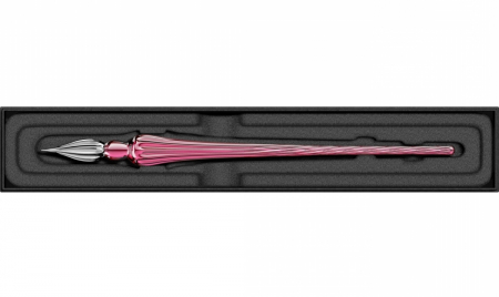 Toc Caligrafic de Sticla 18 cm Round Glass Pen Violet, Jacques Herbin [4]