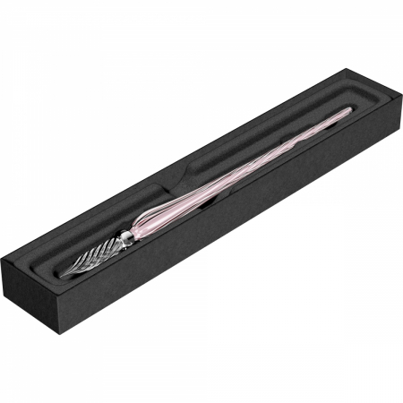 Toc Caligrafic de Sticla 18 cm Twisted Glass Pen Pale Pink, Jacques Herbin [1]