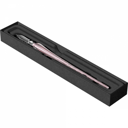 Toc Caligrafic de Sticla 18 cm Twisted Glass Pen Pale Pink, Jacques Herbin [3]