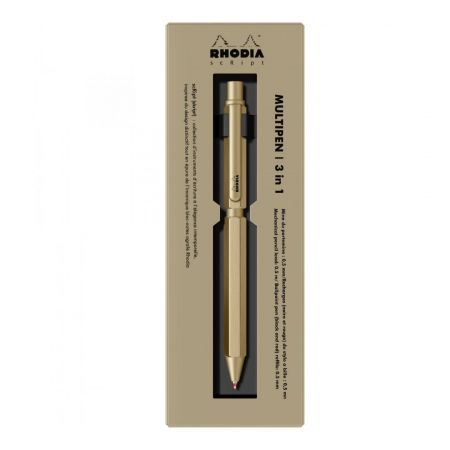 Trio Pen 0.5 Rhodia Script 3 in 1 Gold [3]