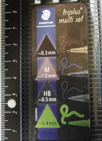 Triplus multi set 34 cu Rigla atasata 4 buc /set Staedtler [4]