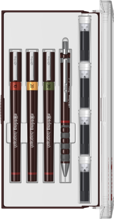 Stilouri Desen Tehnic - TRUSA ISOGRAPH 3 STILOURI JUNIOR, ROTRING