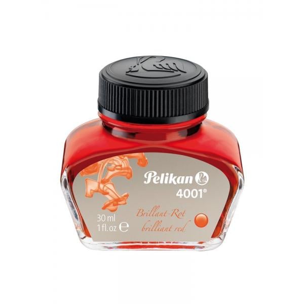 Pelikan 4001, Brilliant Red, 30 ml - cerneala la calimara [1]