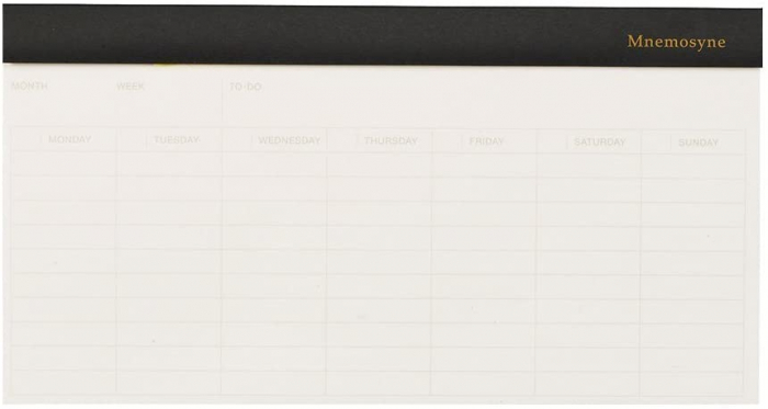 Planner Saptamanal Maruman Mnemosyne N163, 9 cm x 20,2 cm, 30 file [2]