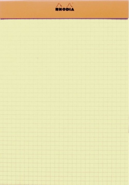 RHODIA No.16 Notepad, Orange A5, 80 yellow sheets, square grid [2]
