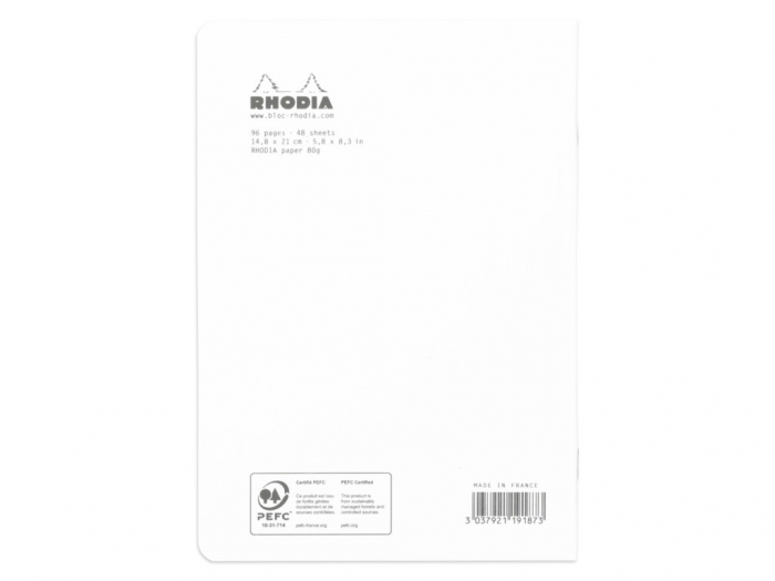 Rhodia Classic White A5, 48 sheets, lined grid [2]