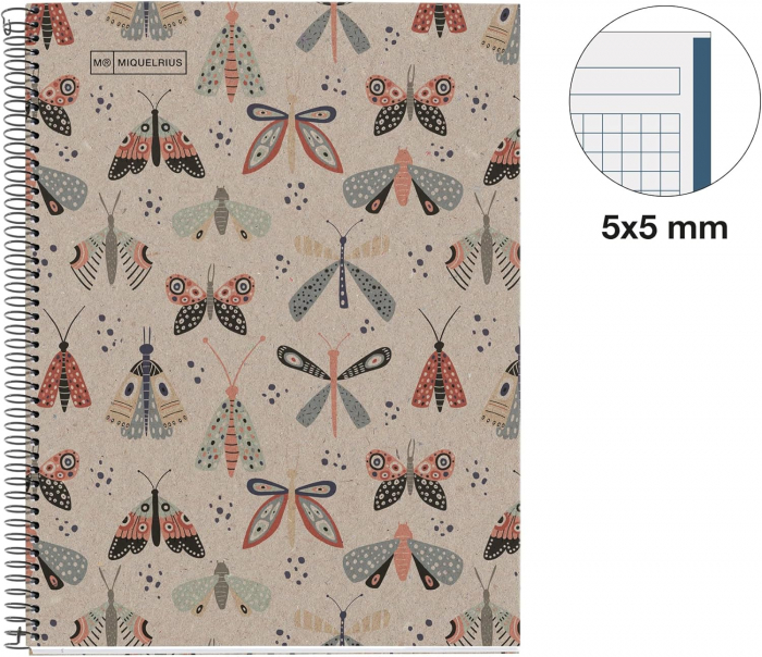 MIQUELRIUS Ecobutterfly, A5 80 sheets, line grid [2]