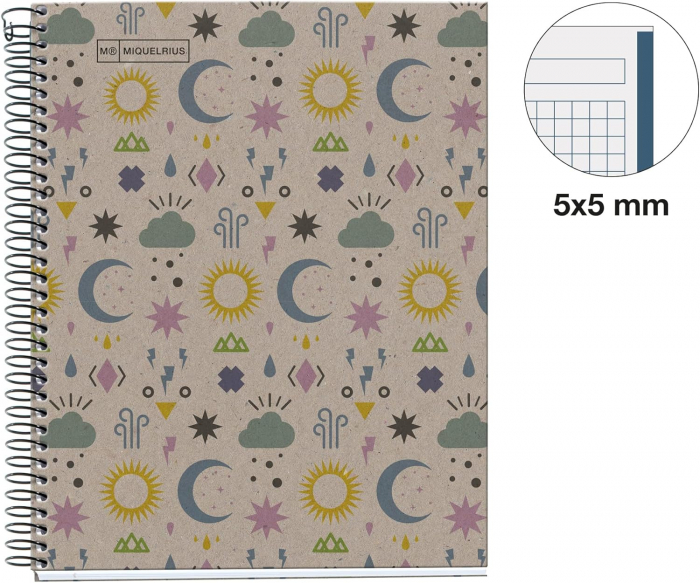 MIQUELRIUS Eco Lunas Design, A5 80 sheets, square grid [3]