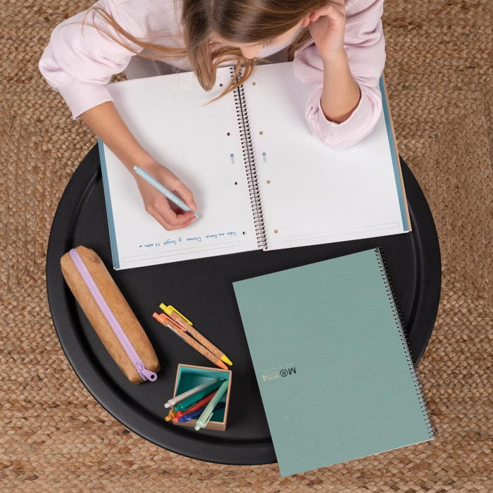 MIQUELRIUS EcoBlue 100% Recycled Notebook, A4 120 sheets, square grid [7]