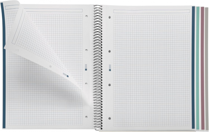 MIQUELRIUS EcoBlue 100% Recycled Notebook, A4 120 sheets, square grid [4]